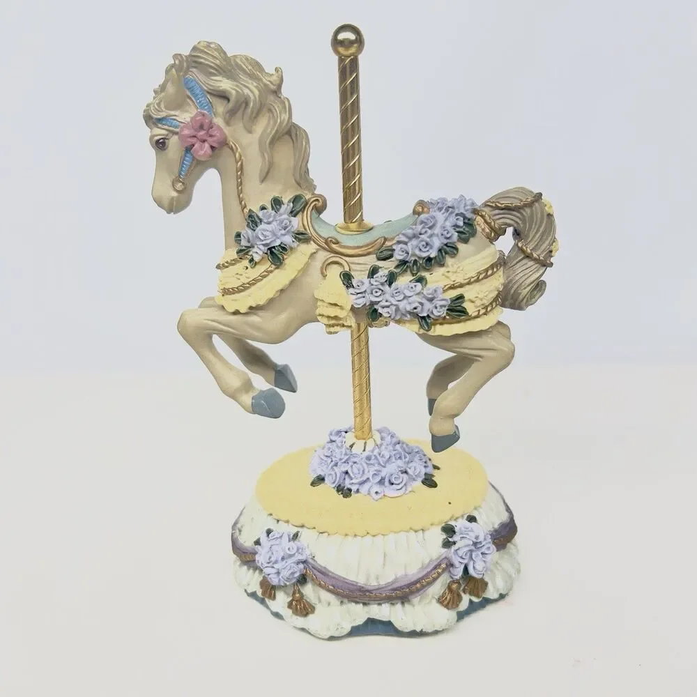 Heritage House County Fair Collection Carousel Horse -Left My Heart In San Fran